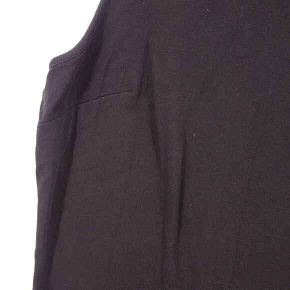 Lands' End Relaxed Tank Top Women's 1X 18 Black 100% Cotton - Picture 2 of 5